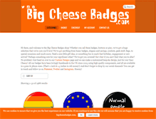 Tablet Screenshot of bigcheesebadges.com